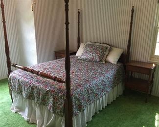 NOTE: This full size bed has a canopy frame (not shown).