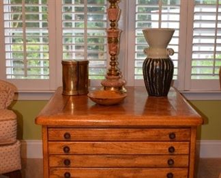 Map Chest Accent Table
