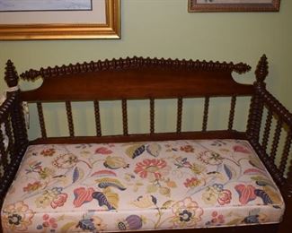 Antique Custom Upholstered Bench