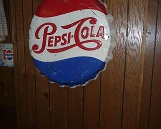 Pepsi Cola Tin Sign