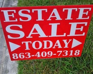 estate sign