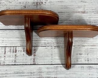 Wood decorative shelves