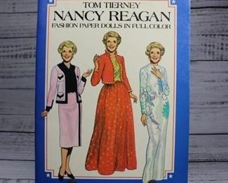 Vintage Nancy Reagan Paper Fashion Doll Craft Book