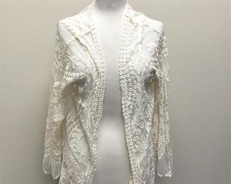 Origami by Vivian White Lace Jacket
