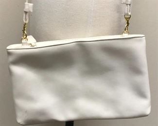 Retro White Over the Shoulder Purse