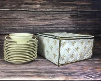 Vintage Rosenthal Royal Dinnerware China Set Handled Soup Bowls Saucers