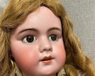 Chunky Bebe Tete Jumeau 14 Bisque  Composite Jester Harlequin Girl Doll SFBJ