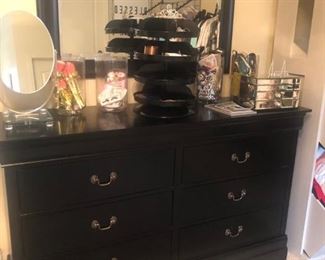 Black dresser and Mirror-
