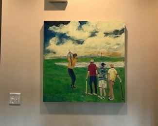 Gorgeous hand painting commissioned by local artist