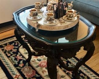 Antique Capodimonte Tea set with Stand 