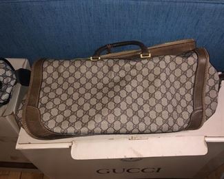 Vintage Gucci travel bags 