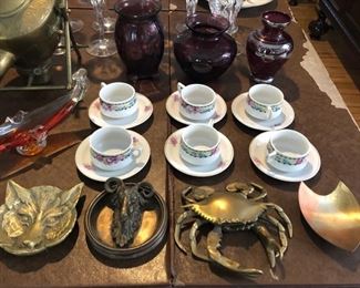 Antique brass pieces