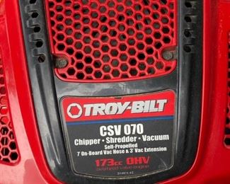 Troy Bilt Mower, chipper, shredder