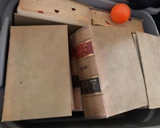 Vintage set of law books 