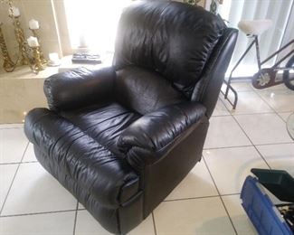 Black Leather Recliner
