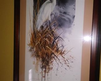Signed and Numbered Egret Print