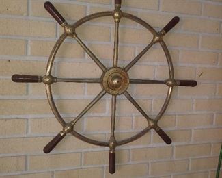 Brass Ships Wheel