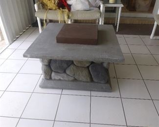 Patio Fireplace/Table