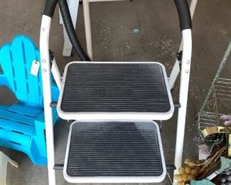 2-step stool is useful in the house.