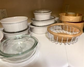 Cookware and serveware... lots of corningware!