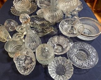 Beautiful cut glass and lead crystal assortment.