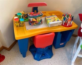Little tykes art desk.