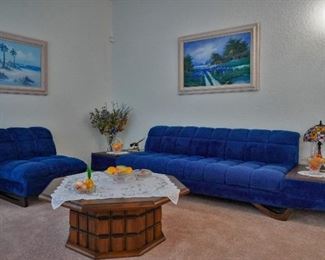 Retro sofa and matching chair