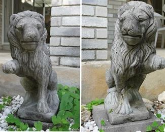 Concrete lions