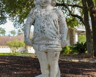 Concrete garden statue