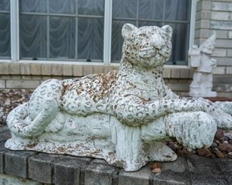 Concrete garden statue