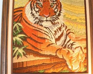 Tiger Fiber Art