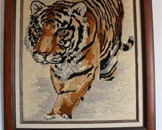 Tiger Fiber Art