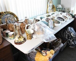 Tiger themed household goods