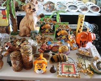 Tiger decor and toys