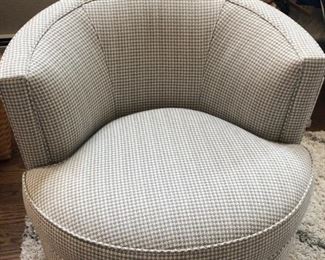 Crate & Barrel Swivel Custom Chair. Like New