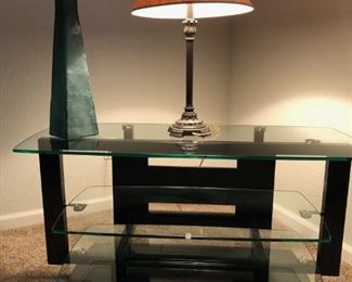 BDI TV Stand with Tempered Glass