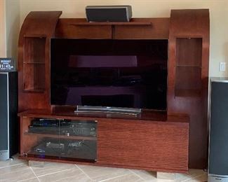 Entertainment Unit (TV NOT FOR SALE) Polk Audio System