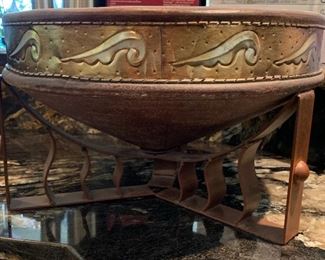 Decorative Bowl on Metal Stand