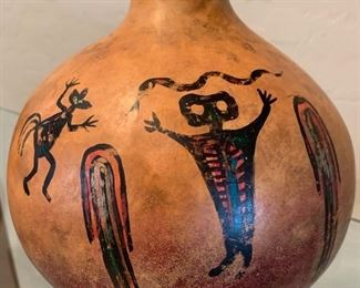 Decorative Handpainted Gourd