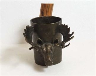 Carl Wagner bronze limited edition moose mug