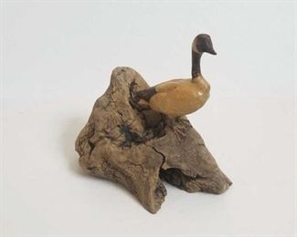wood carved duck