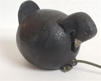 vintage wood carved duck decoy
