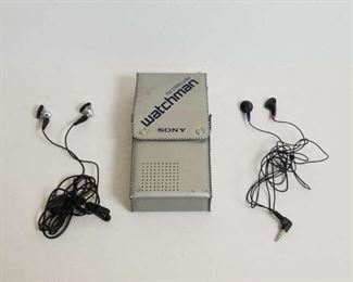 vintage Sony Watchman portable pocket tv 
