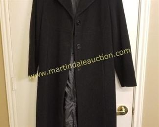 Larry Levin cashmere & wool trench coat