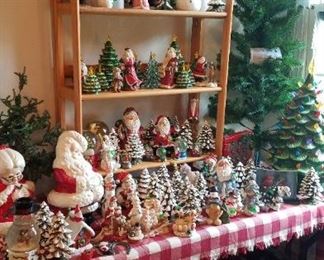 Trees, trees, trees and Santas and Snowmen