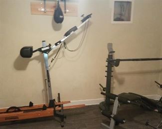 Weight bench, NordicTrack--skiing anyone?
