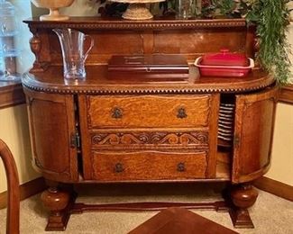 Vintage Tigerwood buffet