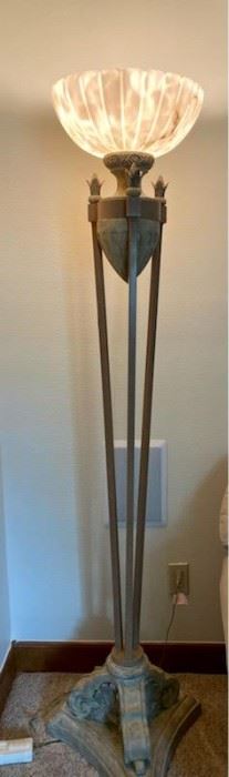 Wrought iron floor lamp