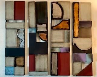 Modular metal 4 piece "design to your taste" art
