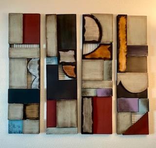 Modular metal 4 piece "design to your taste" art